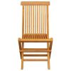 Patio Chairs with Cream White Cushions 4 pcs Solid Teak Wood