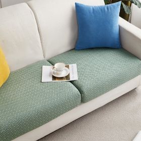 Knitted Elastic Sofa Cover Cushion All-season Universal (Option: Green-Plus M)