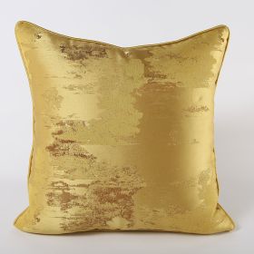 Dark Green Silver Green Sofa Pillow Cushion (Option: Gold-Pillow-45x45cm)