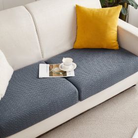 Knitted Elastic Sofa Cover Cushion All-season Universal (Option: Metal grey-M)