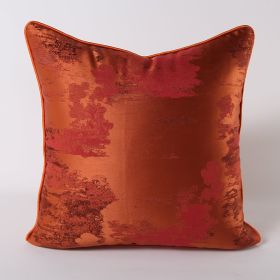 Dark Green Silver Green Sofa Pillow Cushion (Option: GoldDark Orange-Pillow-45x45cm)